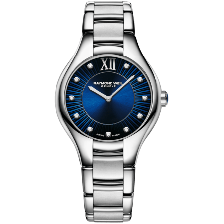 Noemia Ladies Quartz Blue Dial Diamonds Watch, 32mm 5132-ST-50181