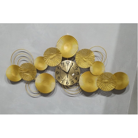 שעון קיר דקורציה זהב - 50*110