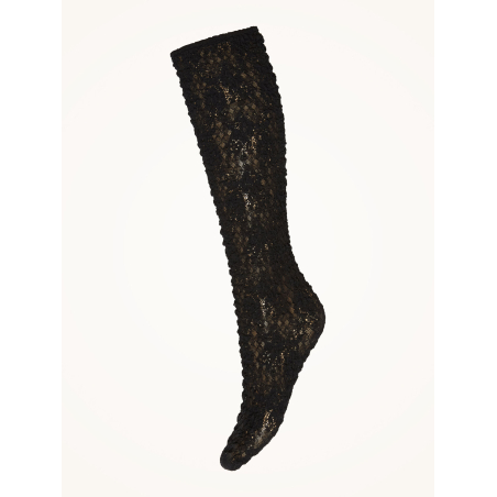 STRUCTURED LACE KNEE-HIGHS