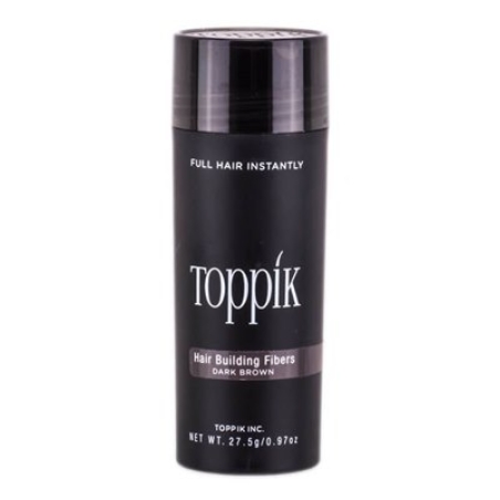 Toppik טופיק- סיבים למילוי שיער דליל - בגוון חום כהה