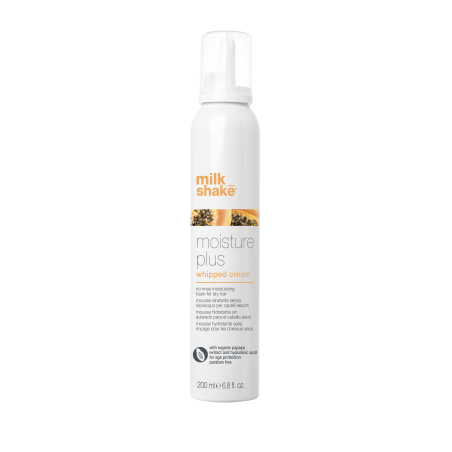 cream whipped plus moisture מילקשייק מוס ללא שטיפה מועשר בלחות לשיער יבש