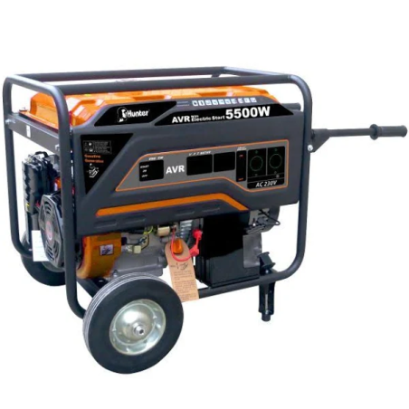 גנרטור 5500w עם מייצב AVR הצתה אלקטרונית עם גלגלים