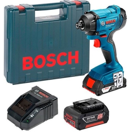 מברגת אימפקט gdr 180-li 2 סוללות ומטען מהיר bosch