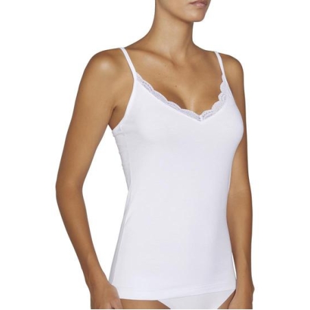 גופיית כותנה כתפייה דקה