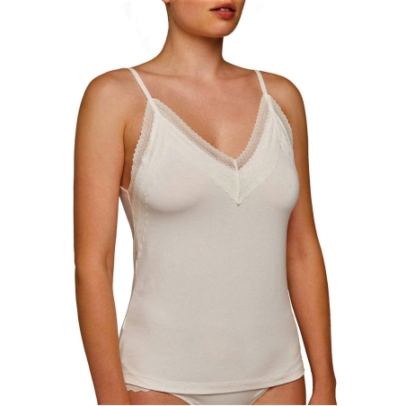 גופיית כותנה עם תחרה - איזבל מורה