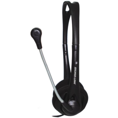 אוזניות קשת HS12V עם מיקרופון מבית SILVER LINE