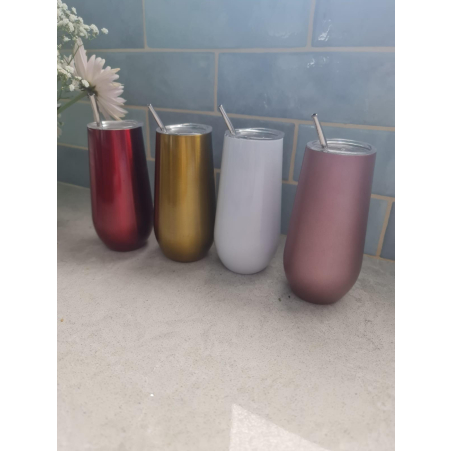 כלי לשתיית מאתה +קש מפלדה 