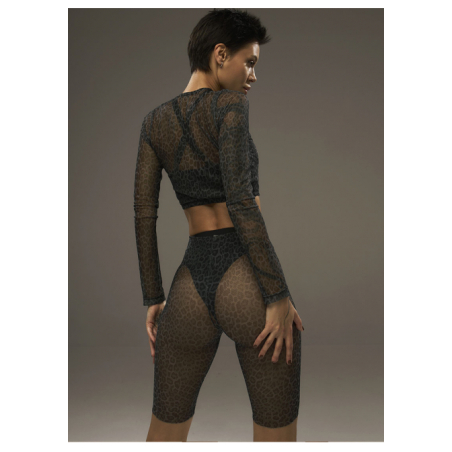 Bicycle - shorts mesh SPIDER black leopard (without shorts)