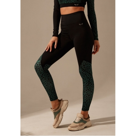 Leggins FELIX Black/Green Camo