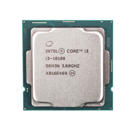 מעבד דור 10 Intel Core i3-10100 Tray 4Crs 8Thrd 4.3Ghz lga1200