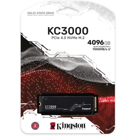 דיסק פנימי Kingston KC3000 4096GB NVME Gen4 7000/7000 R/W