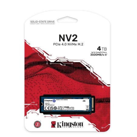 דיסק פנימי Kingston NV2 4TB NVME GEN 4.0 4X4 M.2 2280