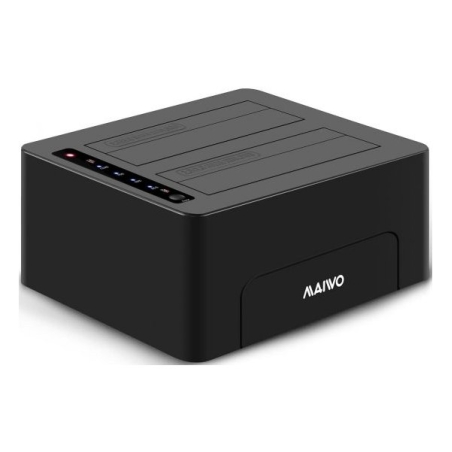 תחנת עגינה ושכפול לשני דיסקים 3.5/2.5 MAIVO USB3.0 Dual Bay