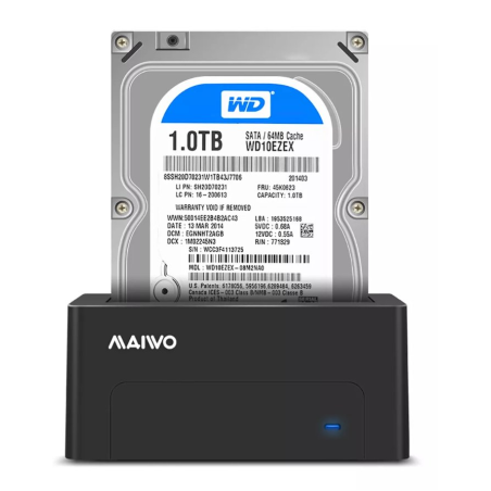 תחנת עגינה לדיסק בודד 3.5/2.5 MAIVO Single HDD DOCKING STATION