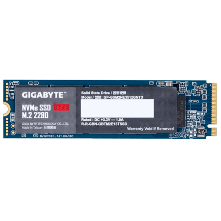 דיסק פנימי Gigabyte 512GB m.2 NVME BULK 1.3 pci-e 3.0