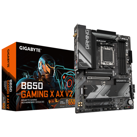 לוח Gigabyte B650 Gaming X AX V2 ATX WIFI BT AMD Zen4 AM5 DDR5