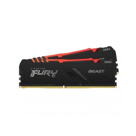 זיכרון לנייח Kingston Fury Beast 32GB 2X16 RGB 3600MHZ CL18