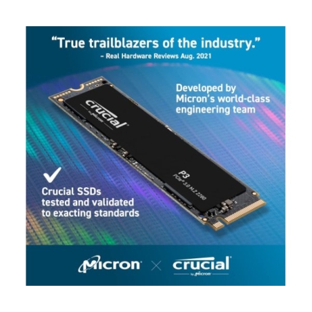 דיסק פנימי Crucial P3 1TB PCIe NVME 3.0 3D Nand Up To 3500MB/s