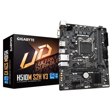 לוח דור 11/10 Gigabyte H510M S2H V3 LGA1200 VGA DVI HDMI