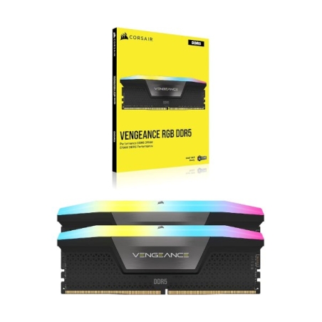 ז. לנייח CORSAIR VENGEANCE RGB DDR5 RAM 32GB 2x16GB 6000MHz CL30