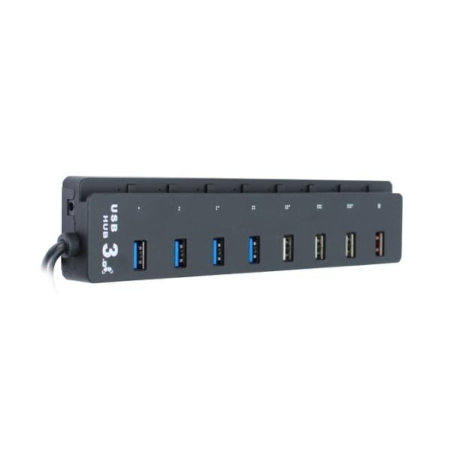 מפצל אקטיבי כולל חיבור מתח Gold-Touch 7 PORT USB 3.0