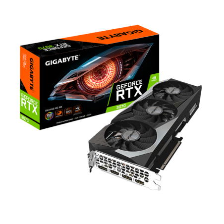 כרטיס מסך Gigabyte RTX 3070 GAMING OC 8GB 2.0 PCIE 4.0X16 LHR