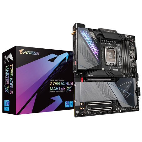 לוח לדור 12-14 Gigabyte Z790 AORUS MASTER X 10Gbe Lan WIFI7
