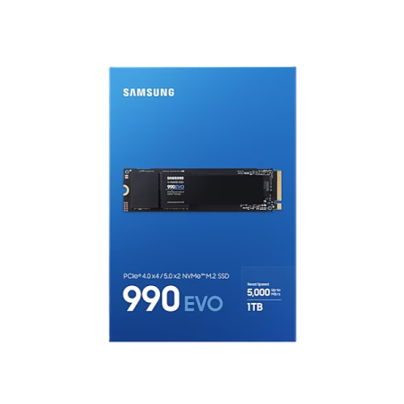 דיסק פנימי Samsung 990 EVO 1TB PCIE4.0X4/5.0X2 NVME gen 4/5
