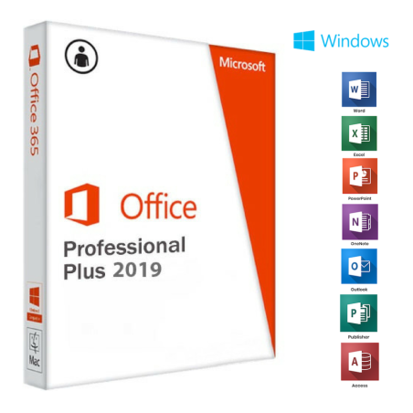 חבילת אופיס Microsoft Office 2019 Professional Plus (PC)