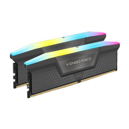 ז.לנייח Corsair Vengeance RGB DDR5 32GB 2X16 6400MHZ C36 kit BLK