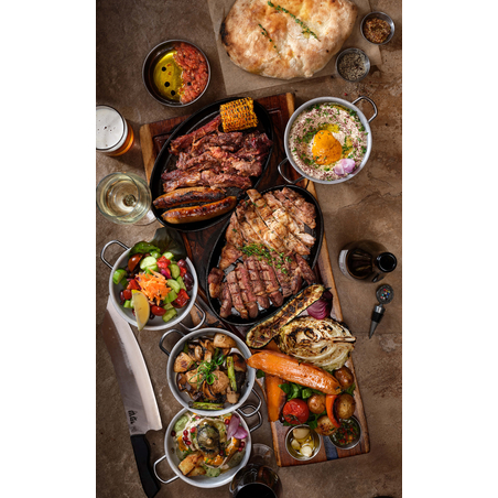 ארוחה לקבוצה הגשה למרכז שולחן