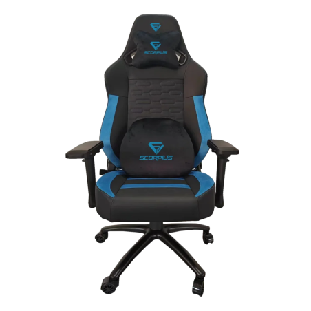 מושב גיימינג שחור/כחול SCORPIUS PROFESSIONAL