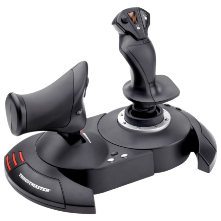 מוט היגוי ומצערת עם מערכת מייצב כפול T.Flight HOTAS X