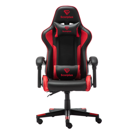 מושב גיימינג בצבע שחור-אדום SCORPIUS LIFE