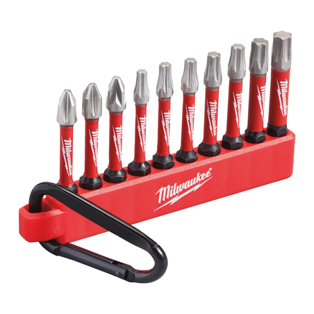 מחזיק מפתחות עם 10 ביטים Milwaukee SHOCKWAVE
