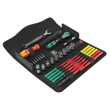 סט תחזוקה בוקסות ומברגים 1000V ובוקסות Wera Kraftform Kompakt W 1