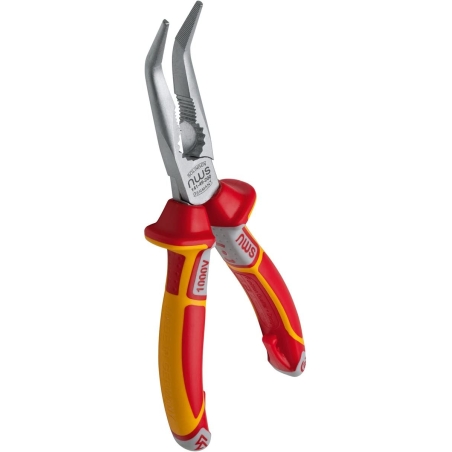 NWS Chain Nose Pliers (Radio Pliers) angled 45° VDE 205mm