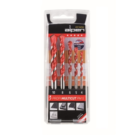 סט 5 מקדחי Alpen Profi Multicut PM5