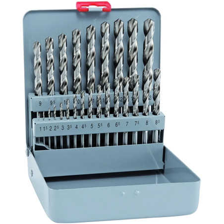 סט 25 מקדחי קובלט Alpen HSS Cobalt Km 25 1.0-13X0.5mm