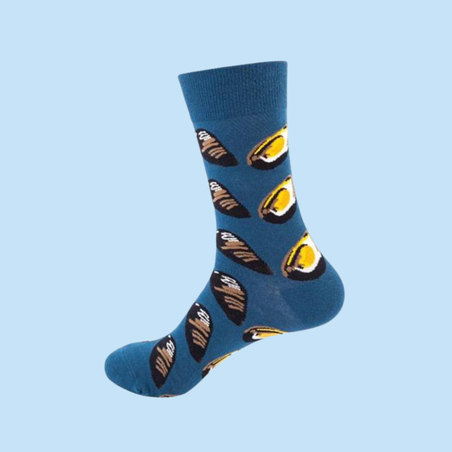 גרביים מעוצבים צדפות מאכל