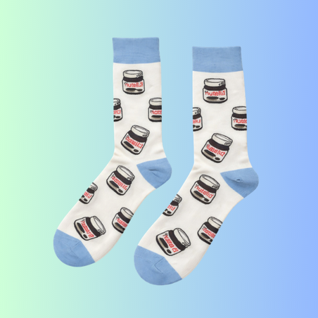 גרביים מעוצבים ממרח שוקולד לבן