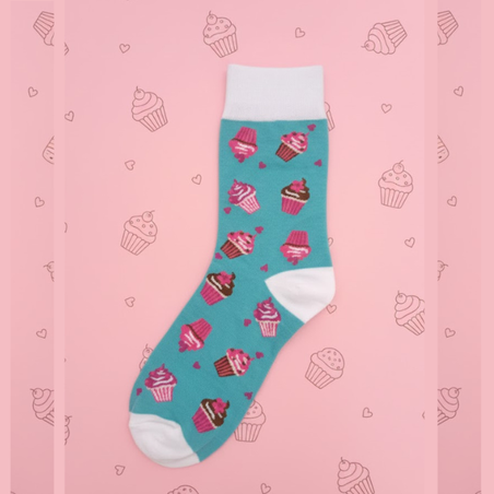 גרביים מעוצבים מאפינסים מתוקים - נשים