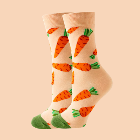 גרביים מעוצבים גזר - נשים