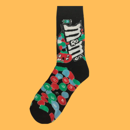גרביים מעוצבים סוכריות M&M