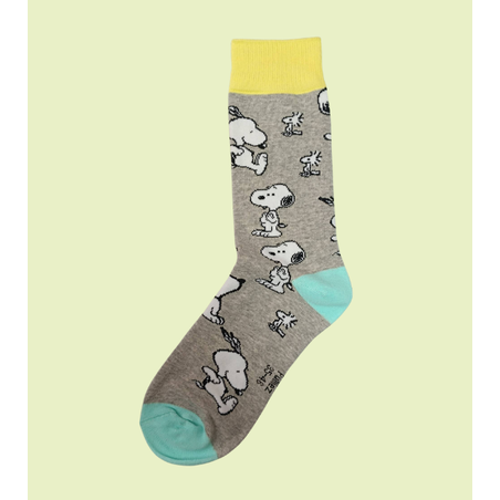 גרביים מעוצבים סנופי אפור