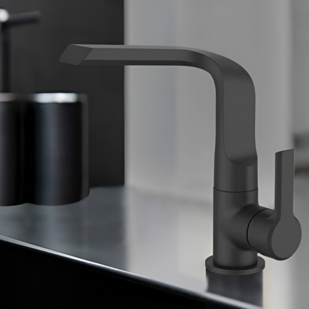 ברז לכיור אמבטיה ZV124 שחור