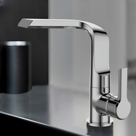 ברז לכיור אמבטיה ZV124 ניקל