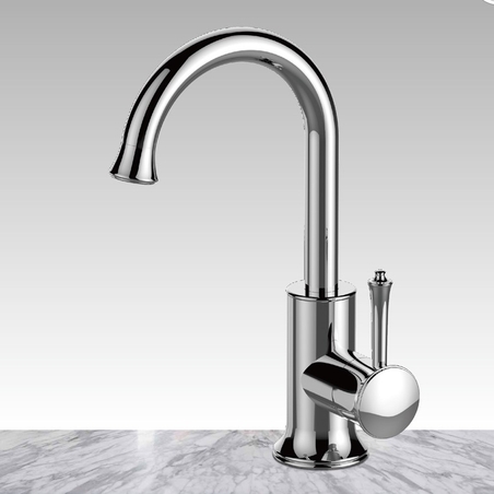 ברז ברבור לכיור אמבטיה ZV126 ניקל