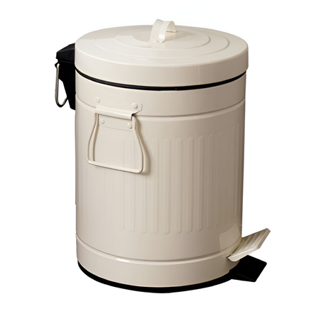 פח אשפה 3 ליטר רטרו שמנת