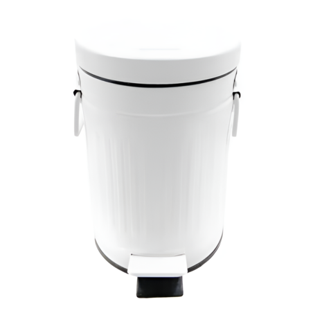 פח אשפה 3 ליטר רטרו לבן